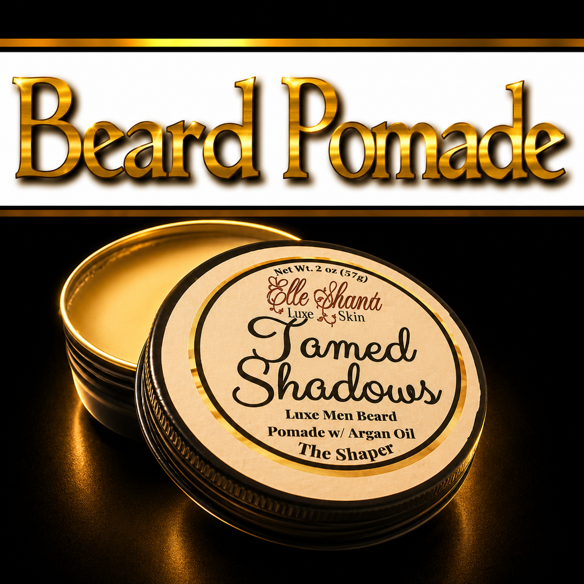 Luxe Men Beard Pomade w/ Argan Oil - The Shaper